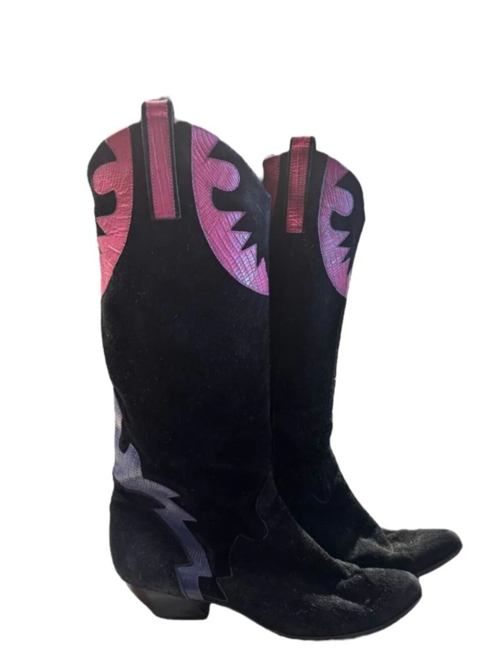 Black Cowboy Boots, 8.5